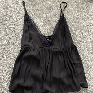Black Lacey tank top